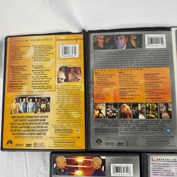 Star Trek Special Collector's Editions DVD Lot of 7 Wrath of Khan Nemesis - Picture 7 of 12